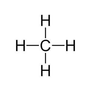 lewis structure for methane CH4 molecule