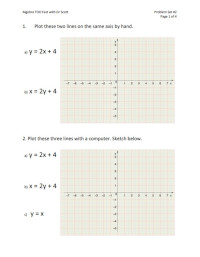 9th Grade Math Worksheets, Problem Set 2