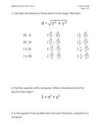 algebra 2 sample problems