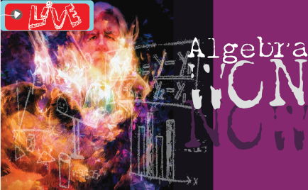 Algebra 1 Homeschool Curriculum Live logo with wizard